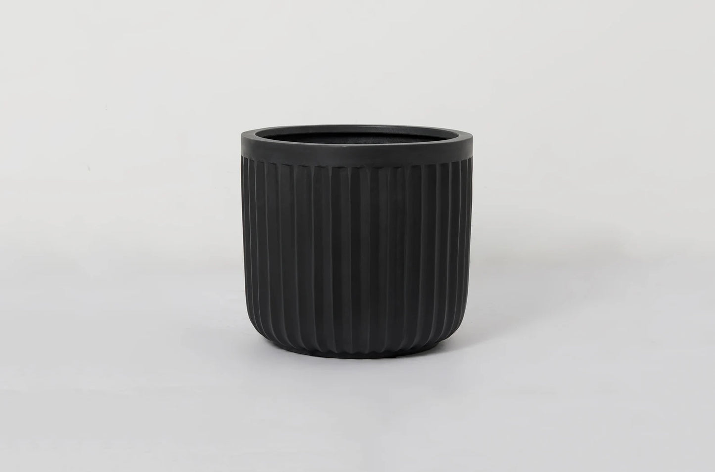 Indoor/Outdoor Large Nordic Minimalist Fiberstone Lightweight Round Planter Pot - 16, 13, 11 inch Matte Finish - Suitable for Monstera