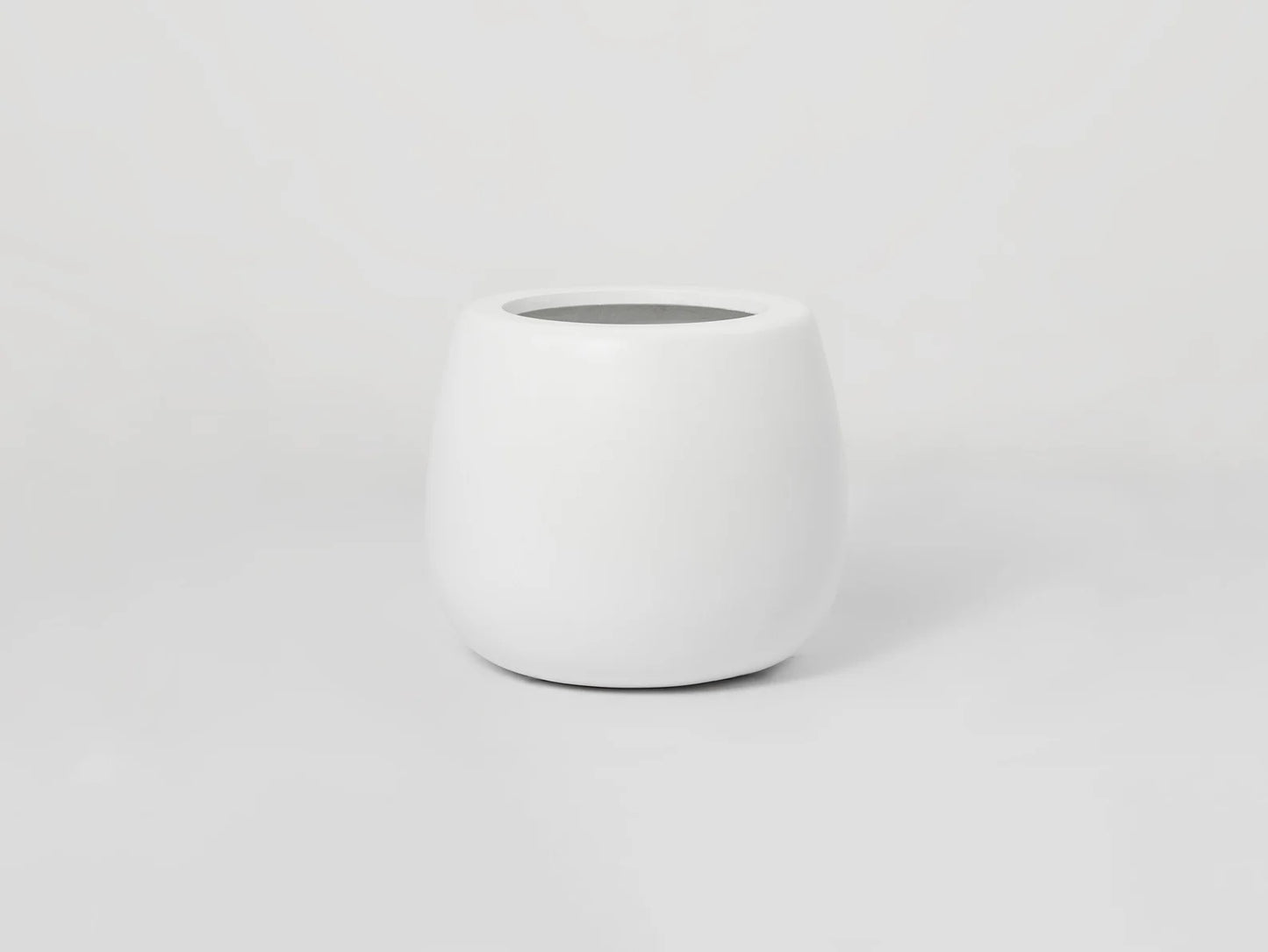 Indoor/Outdoor Large Nordic Minimalist Fiberstone Lightweight Round Planter Pot - 16,14,9 inch Matte Finish - Suitable for Ficus Fiddle Fig