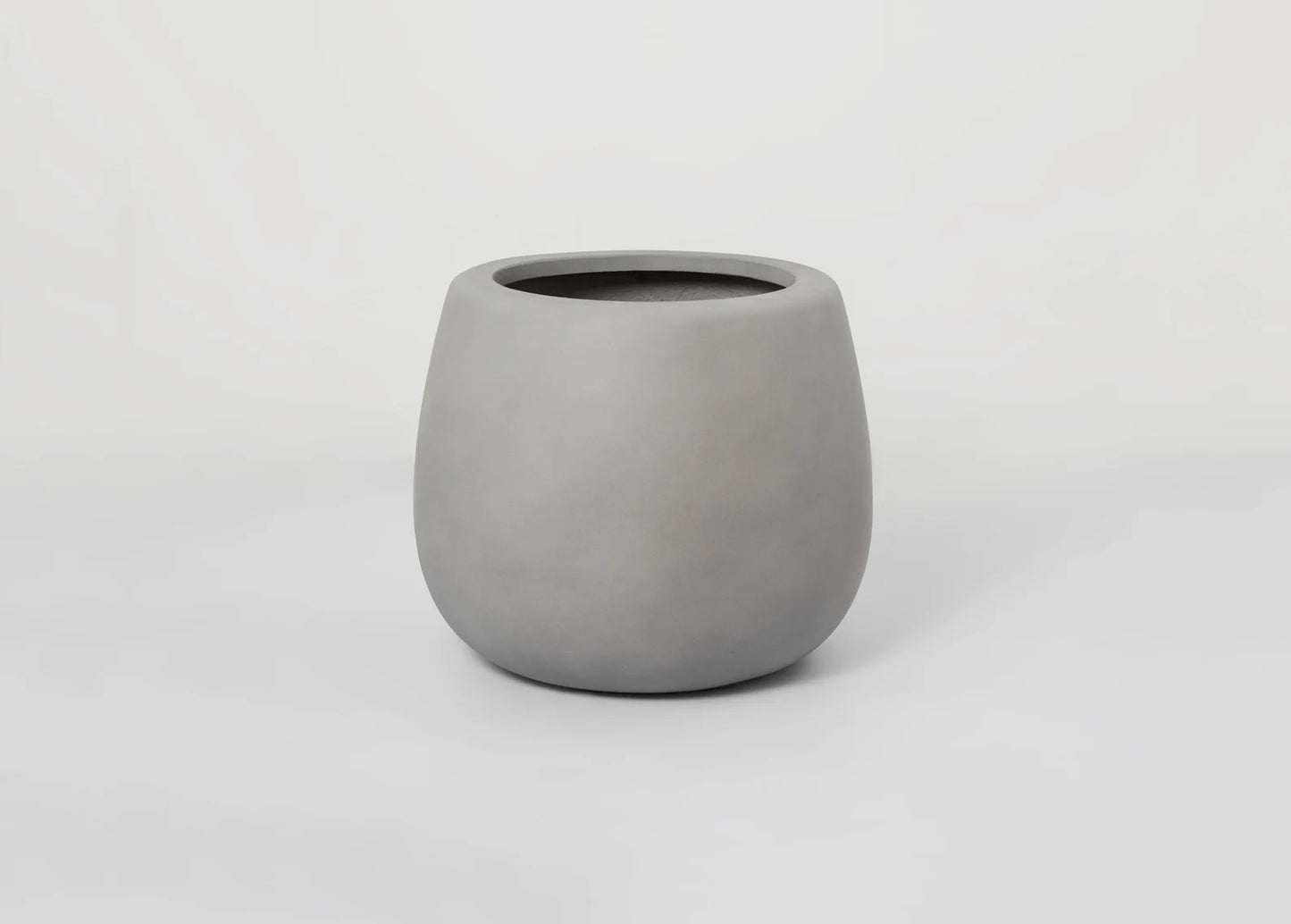 Indoor/Outdoor Large Nordic Minimalist Fiberstone Lightweight Round Planter Pot - 16,14,9 inch Matte Finish - Suitable for Ficus Fiddle Fig